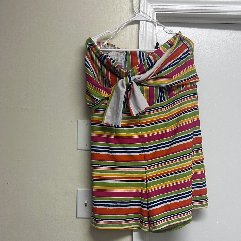 Colorful Striped Romper